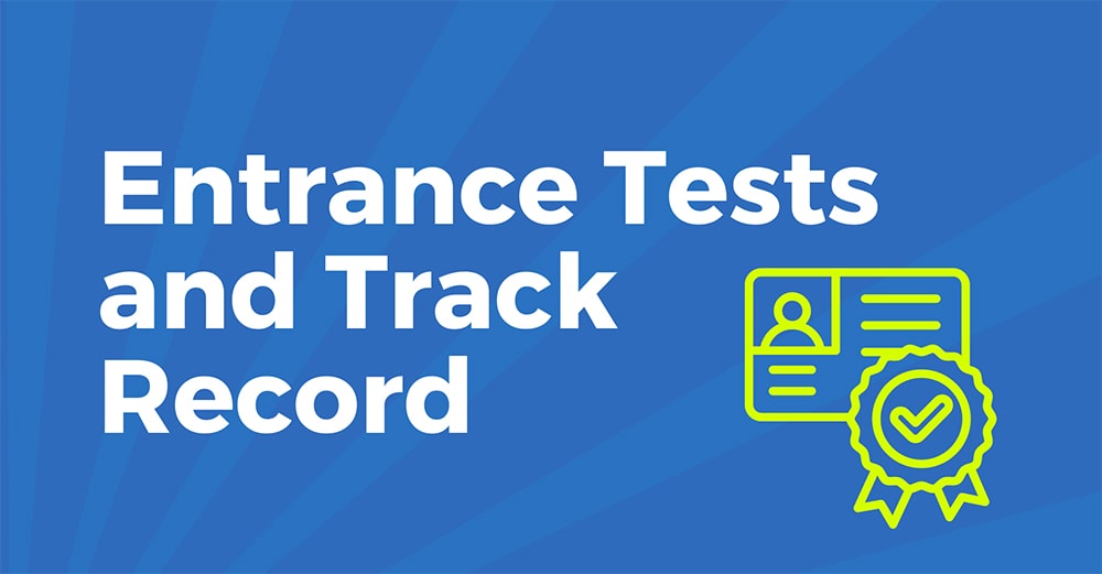 Entrance scores & Track Record